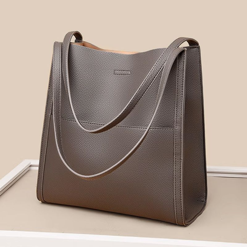 🥳👜Prosta monochromatyczna skórzana torebka