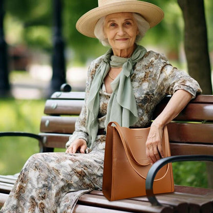 🥳👜Prosta monochromatyczna skórzana torebka