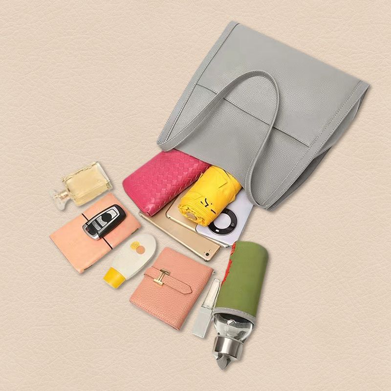 🥳👜Prosta monochromatyczna skórzana torebka