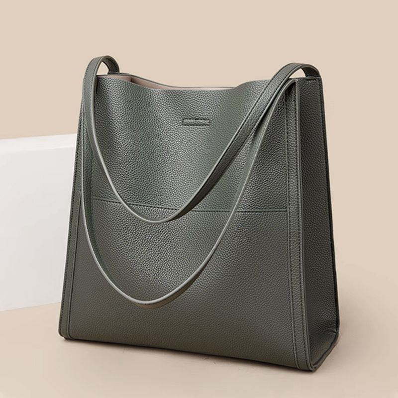 🥳👜Prosta monochromatyczna skórzana torebka