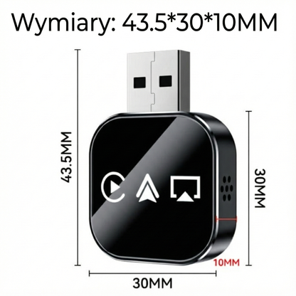 Bezprzewodowy adapter CarPlay V3 – Wyświetlanie na ekranie