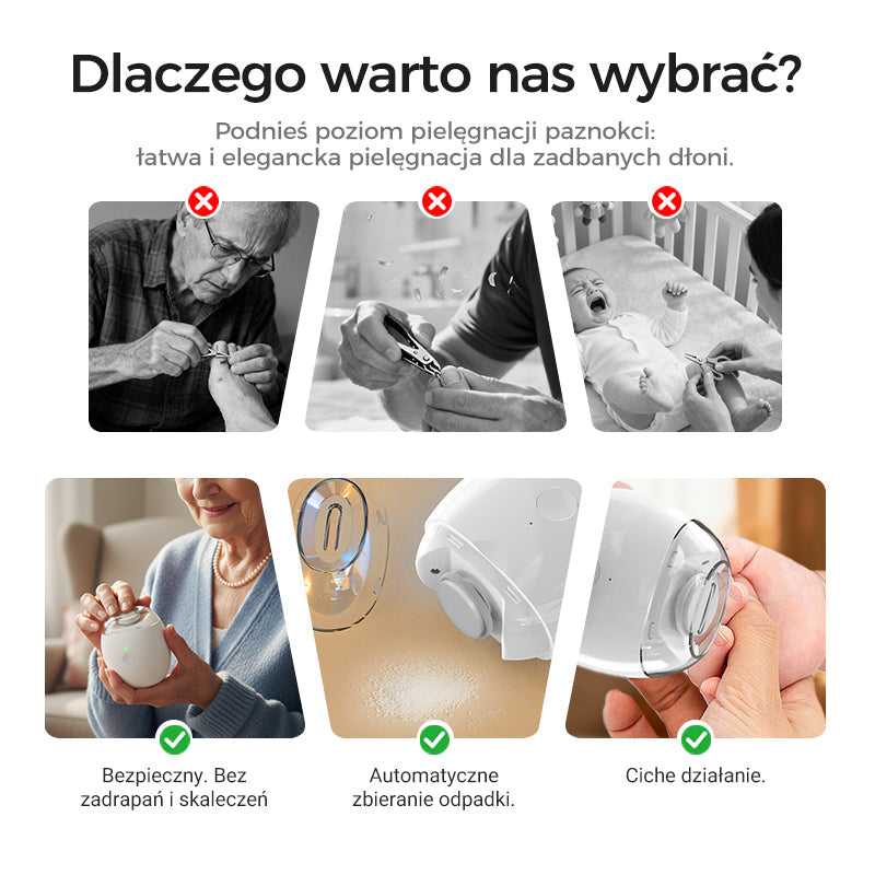 🎉Uniwersalny automatyczny pilnik do paznokci dla dorosłych i dzieci