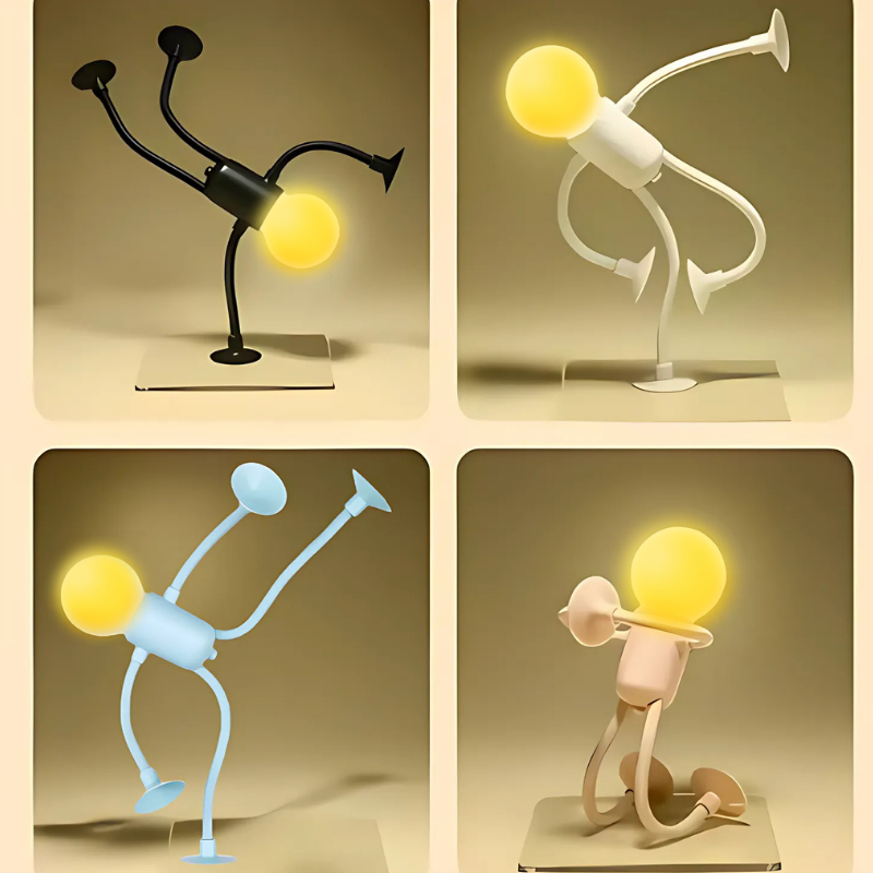 Ledsen™ FigureLamp 1+1 GRATIS: Elastyczna Lampka Nocna Figurka z Miękkim Światłem