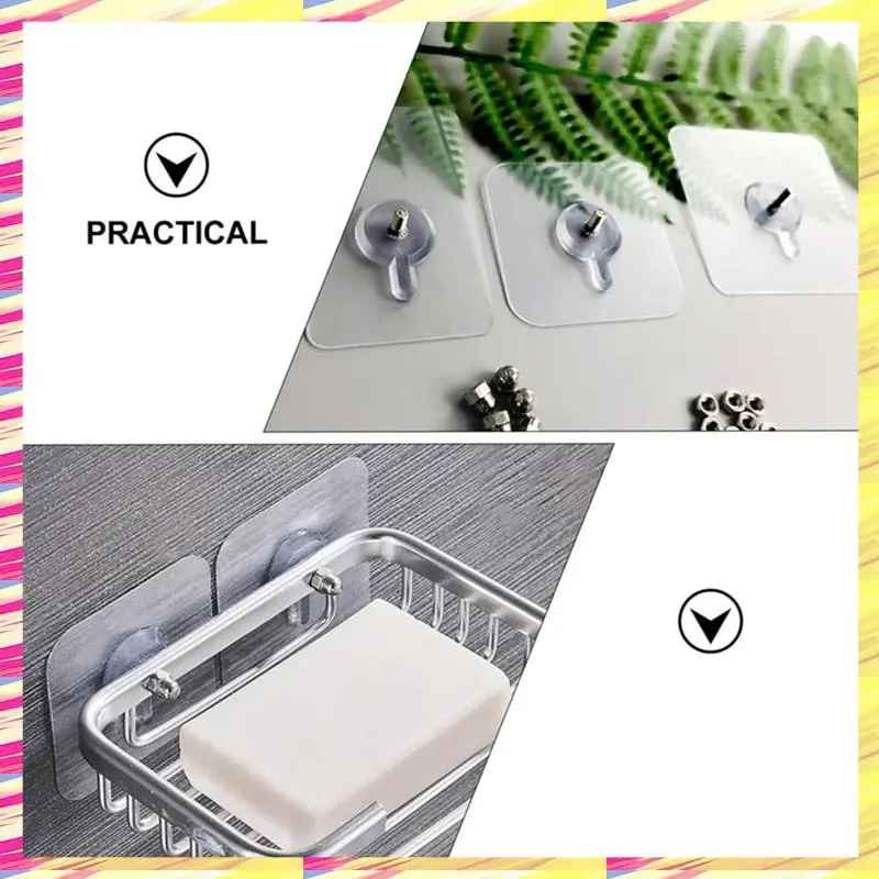 GlideHold® TransparentHook: Wytrzymały Przezroczysty Haczyk Ścienny - Bez Wiercenia