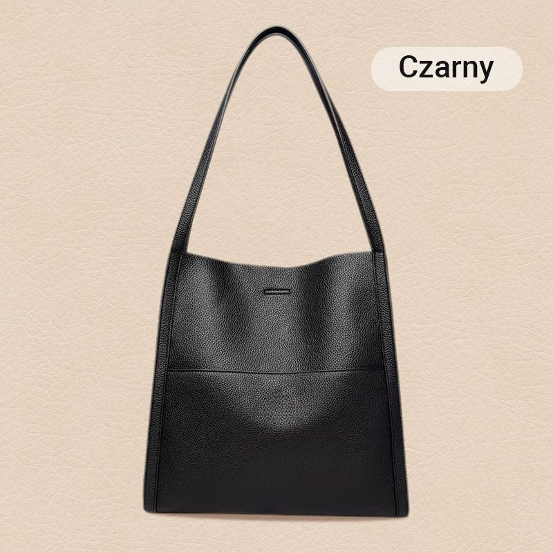 🥳👜Prosta monochromatyczna skórzana torebka