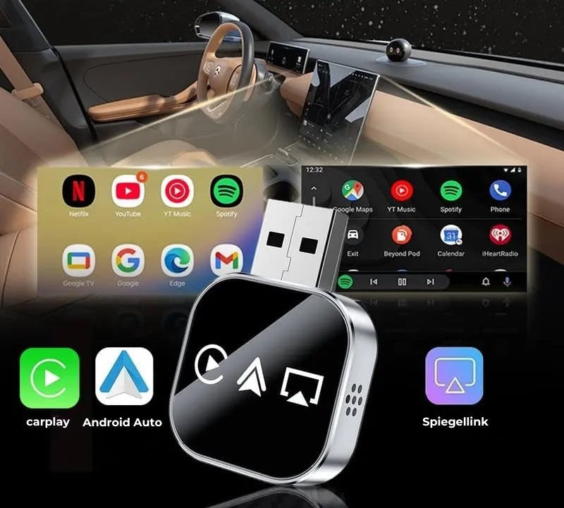 Bezprzewodowy adapter CarPlay V3 – Wyświetlanie na ekranie